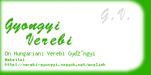 gyongyi verebi business card